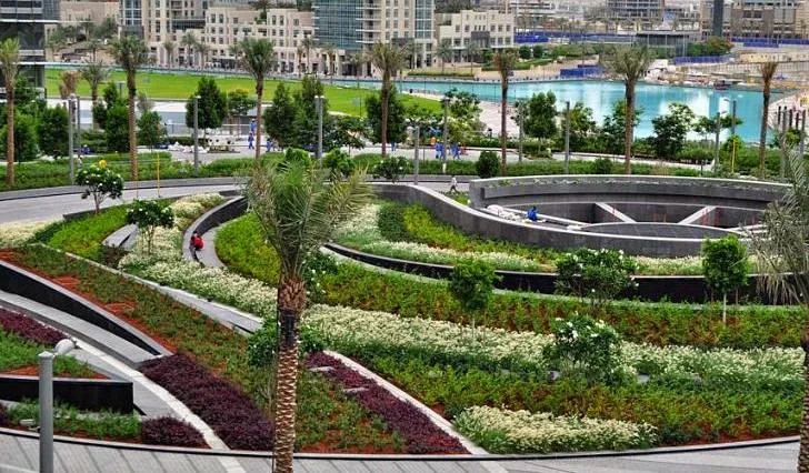 Burj Khalifa Landscape, Dubai, UAE