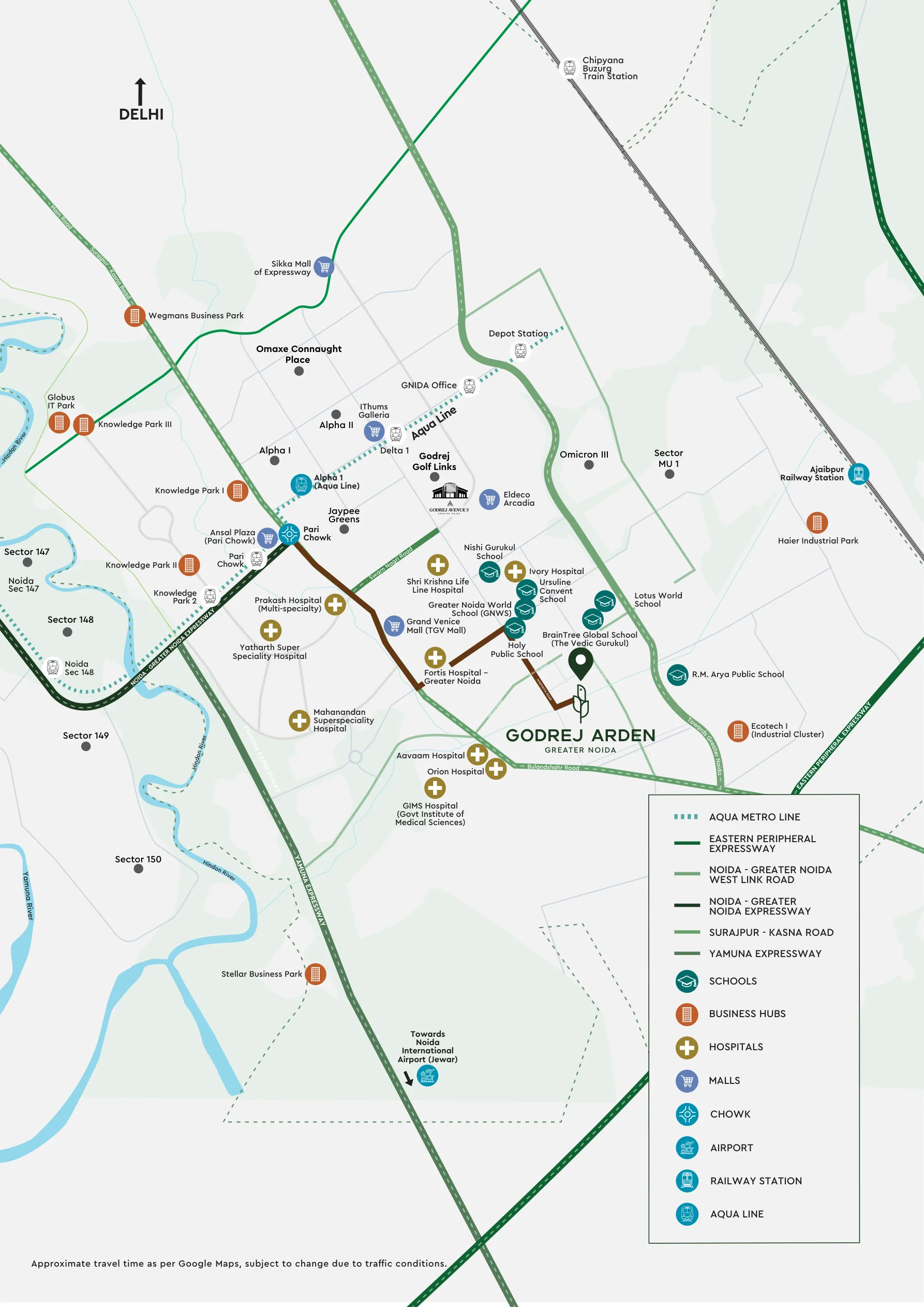 Godrej Arden location 1