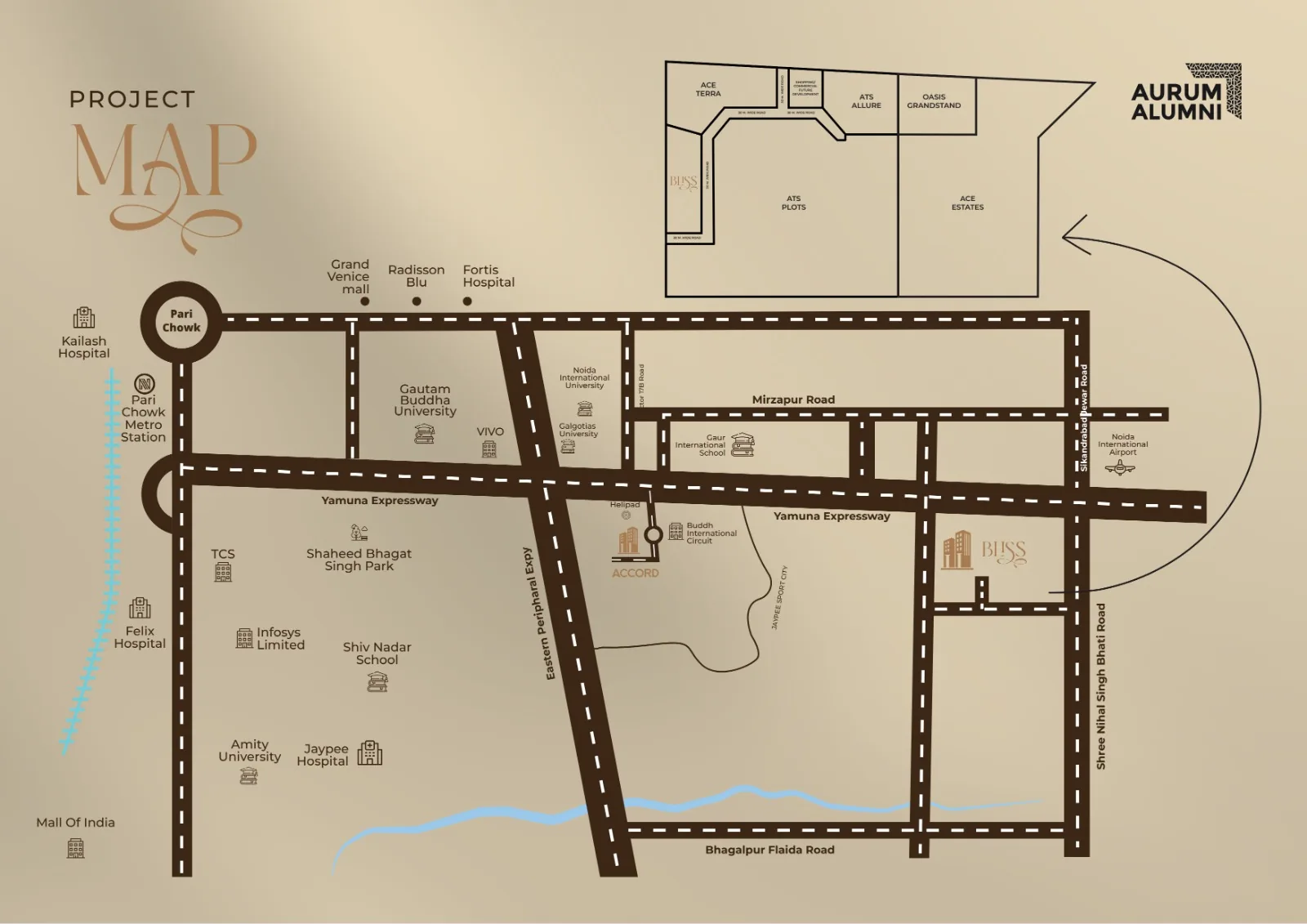 Aurum Bliss location 1