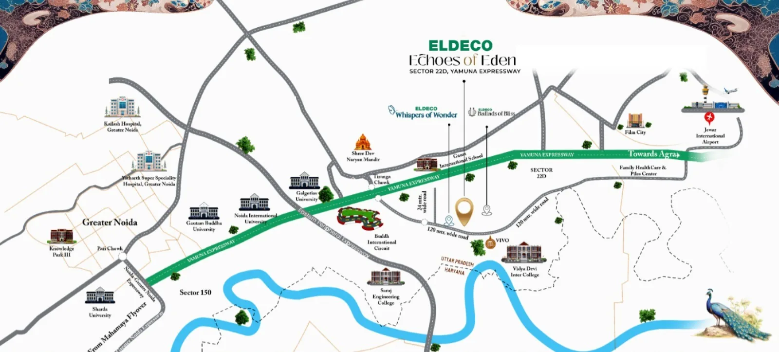 Eldeco Echoes of Eden location 1