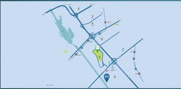 Jaypee Kosmos location 1