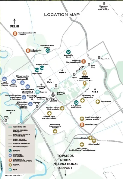 Crown Residences at Godrej Golf Links location 1